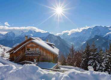 chalet en hiver