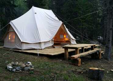 "Glamping " au camping de l'Izoard