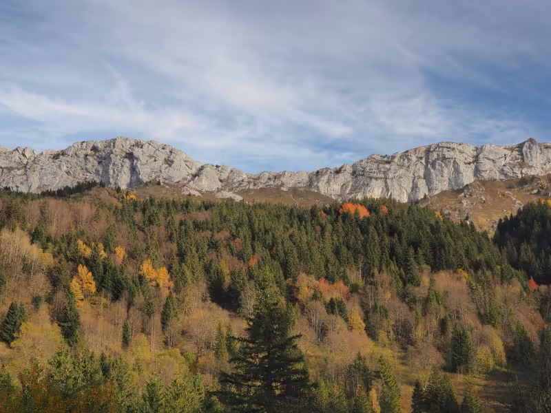 Ambiente otoñal en Villard-de-Lans