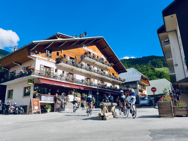 Llegada al hotel en Valloire