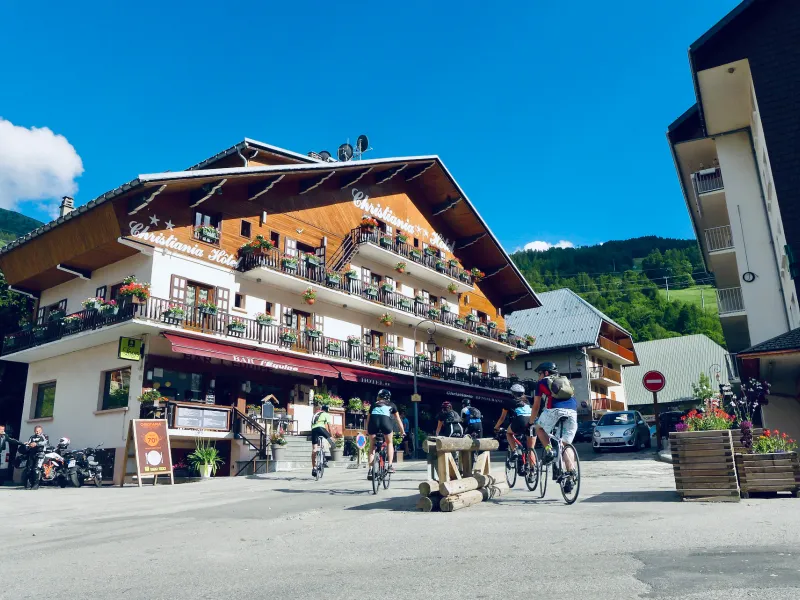 Llegada al hotel en Valloire