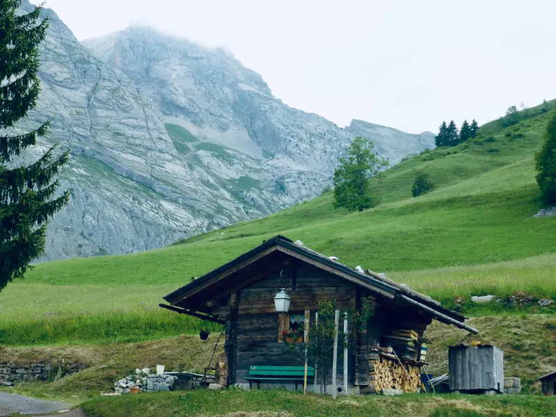Típica casa de campo de Grand-Bornand