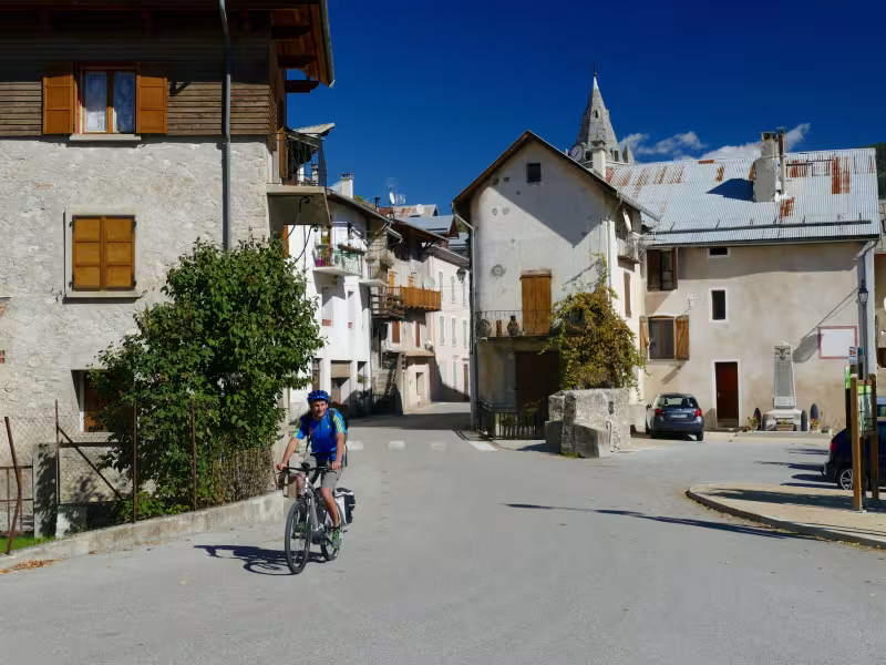 Parada en el pueblo de Thorame-Haute