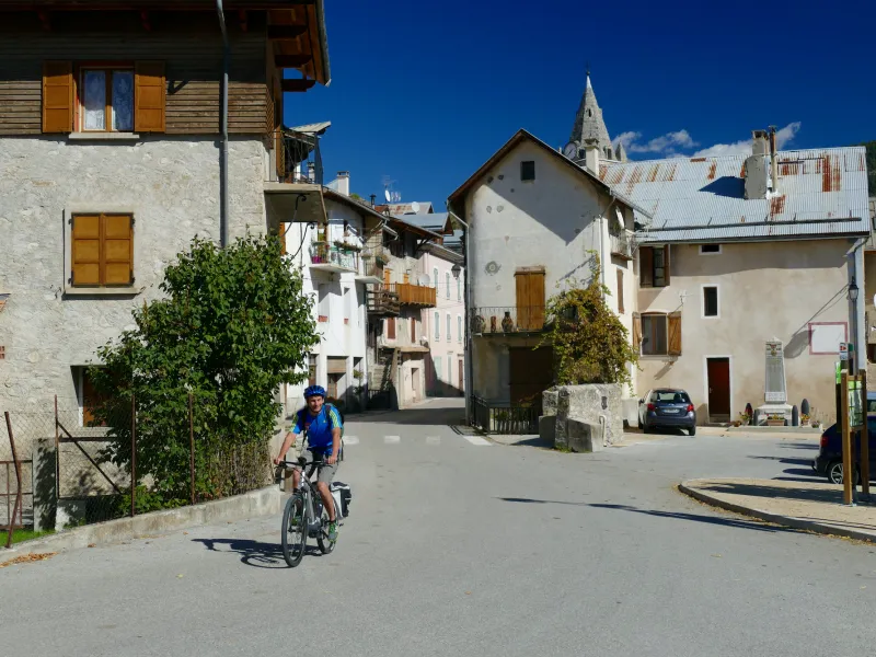 Parada en el pueblo de Thorame-Haute