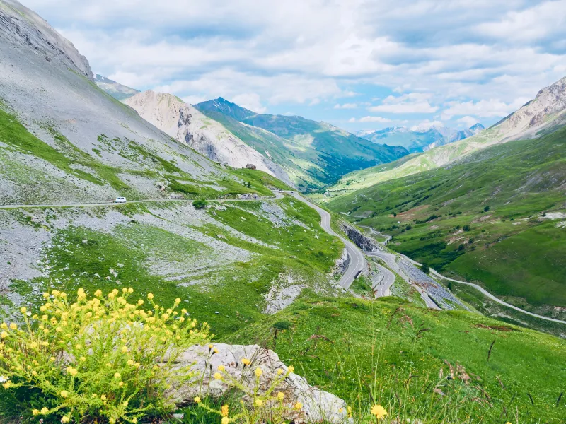 Cordones en la cara norte del Col du Galibier