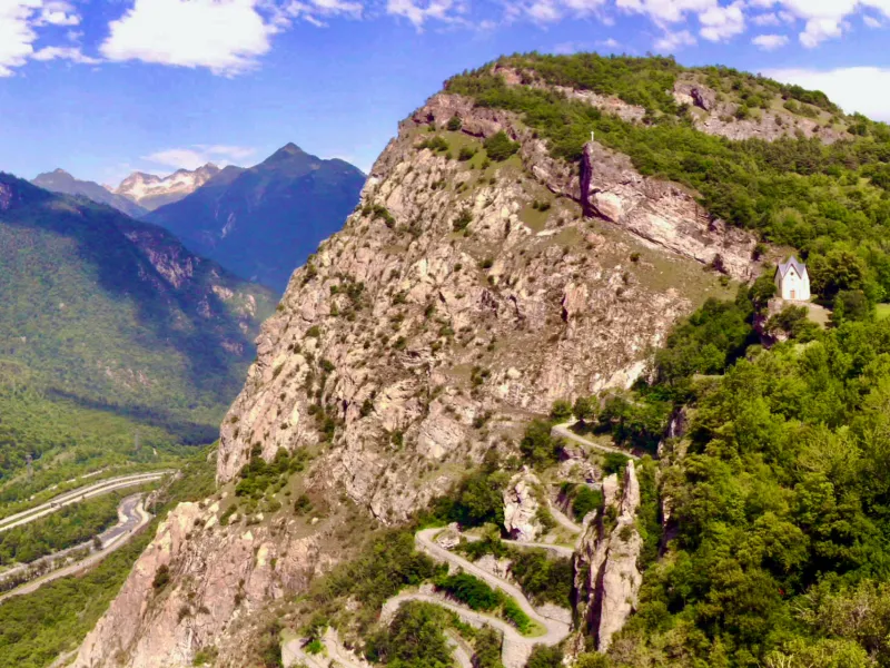 Las curvas de Montvernier en el descenso del Col de Chaussy