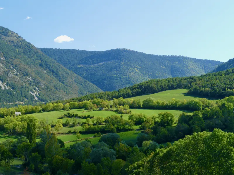 Paisajes del Haut-Verdon hacia Thorame-Haute