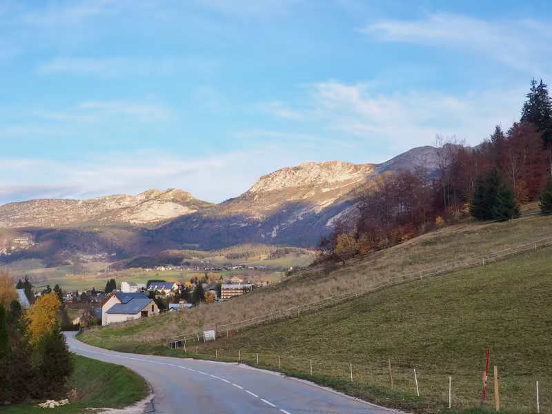 Por la carretera de Bois Barbu a Villard de Lans