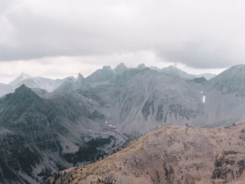 Vista desde la cumbre de La Bonette