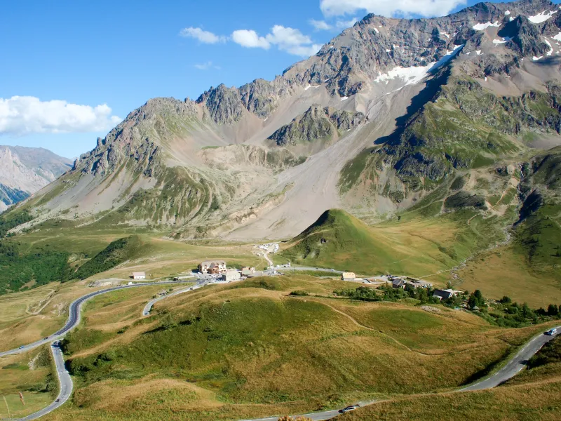 Vista del Col du Lautaret desde la carretera del Col du Galibier