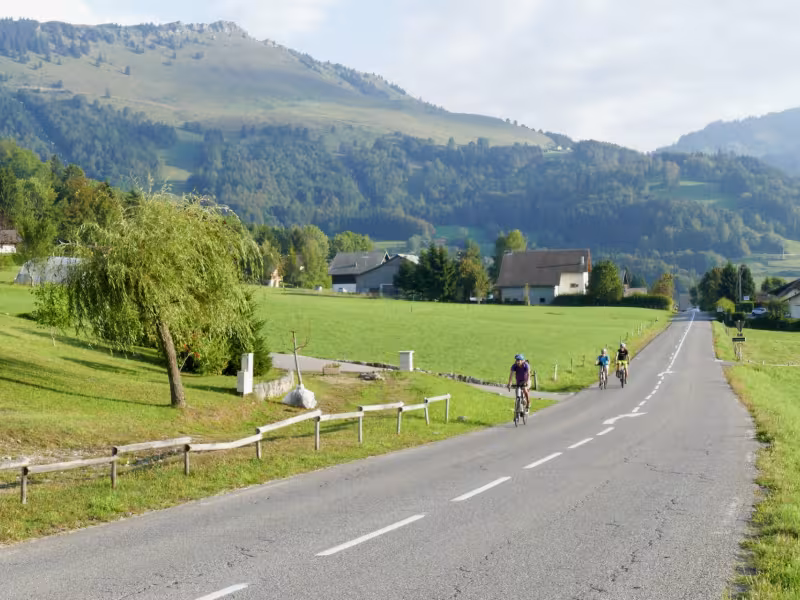 En bicicleta por las carreteras del Chablais