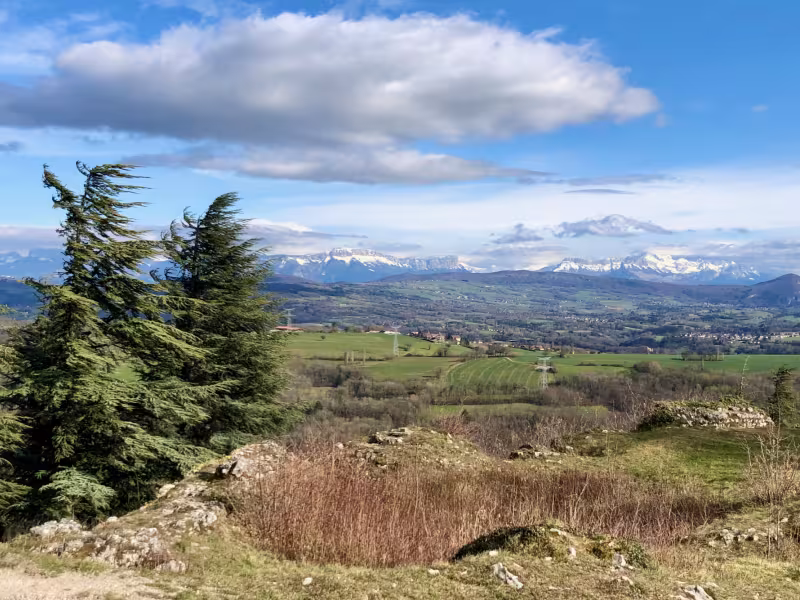 Vista de los Alpes desde Chaumont