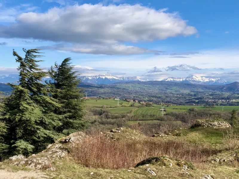 Vista de los Alpes desde Chaumont