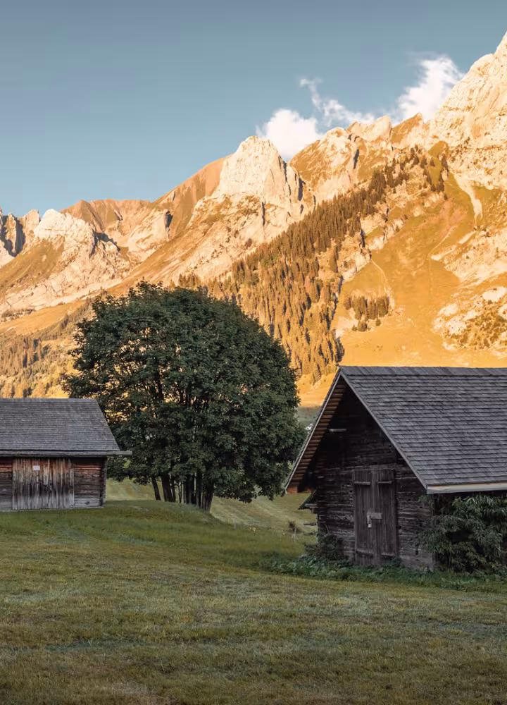 Chalés típicos de los alrededores de La Clusaz