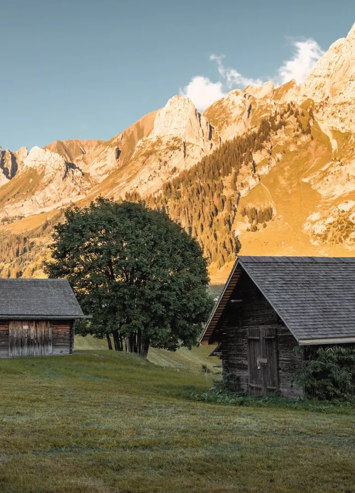 Chalés típicos de los alrededores de La Clusaz