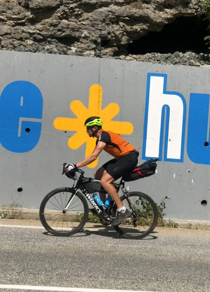 a la cima del alpe d'huez