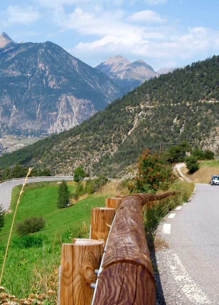 Primeras rampas en el Col de Vars