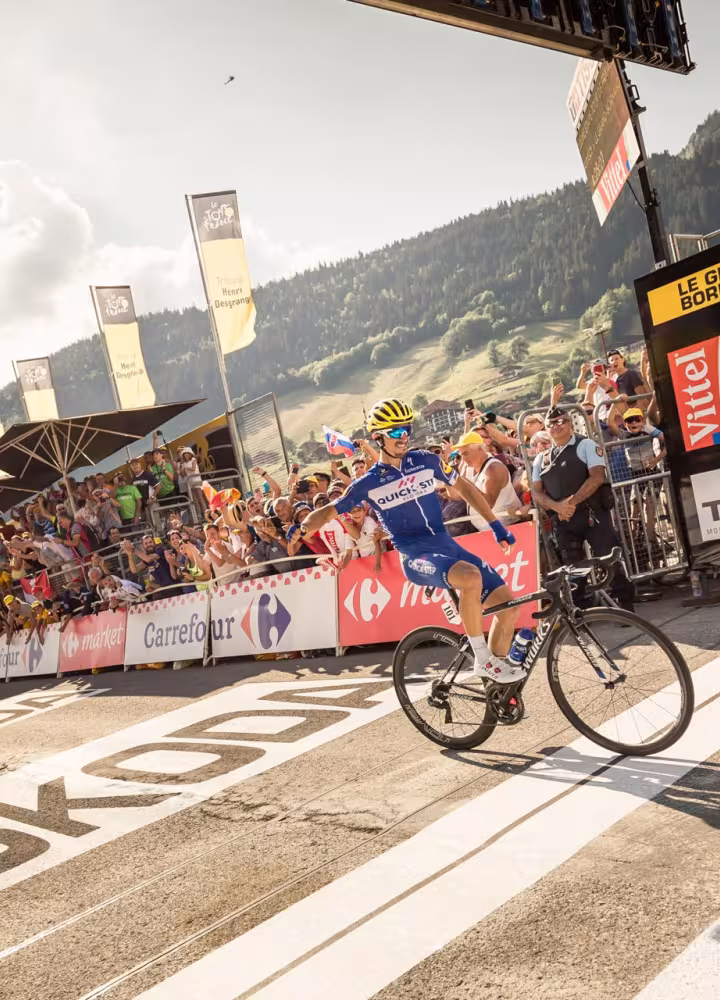 Llegada del Tour de Francia a Le Grand Bornand