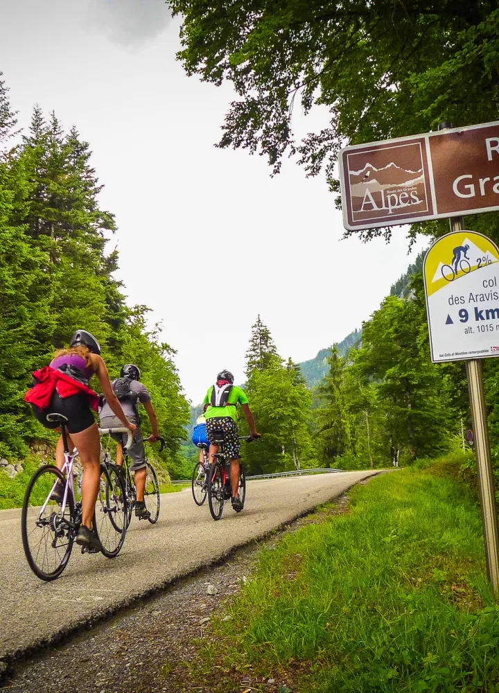 Señal en la Route des Grandes Alpes