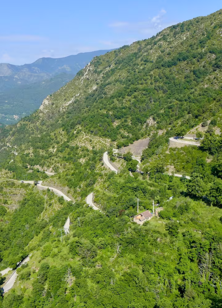 Cara norte del Col de Turini