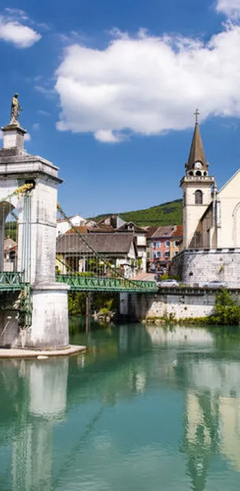 Seyssel et son pont sur le Rhône