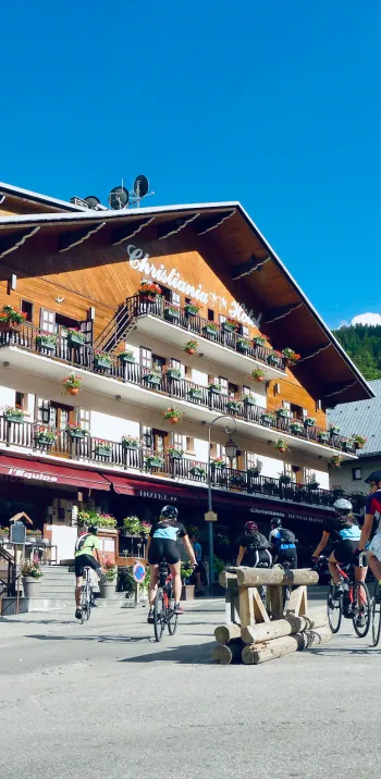 Llegada al hotel en Valloire