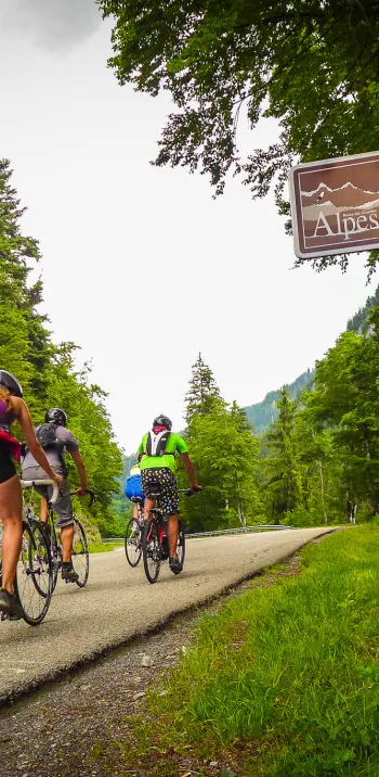 Señal en la Route des Grandes Alpes