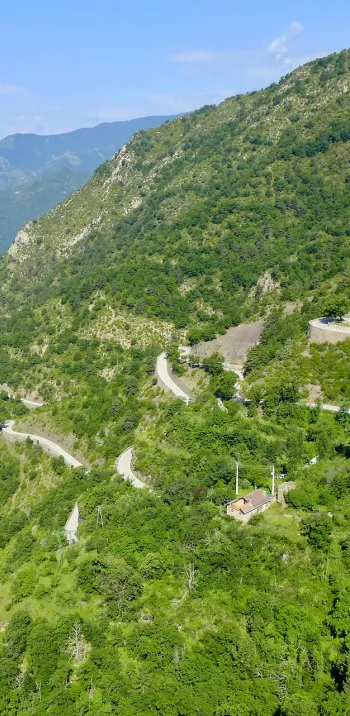 Cara norte del Col de Turini
