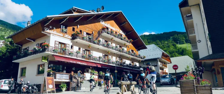 Llegada al hotel en Valloire