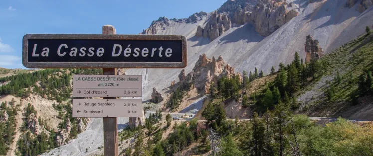 La Casse Déserte, una ilustración del trabajo de erosión