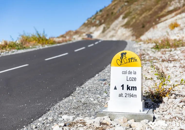Hito Col de la Loze 1km