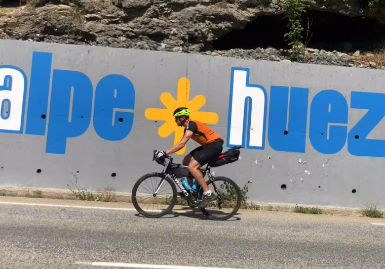 a la cima del alpe d'huez