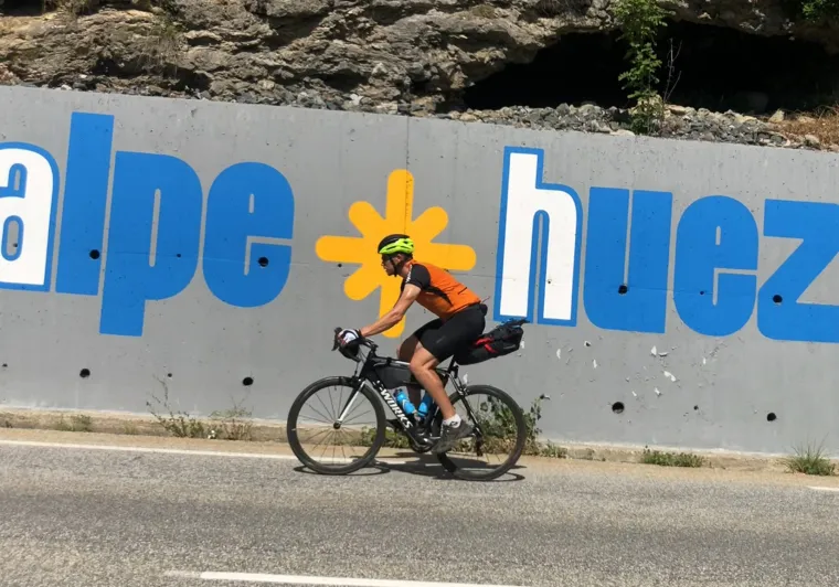 a la cima del alpe d'huez