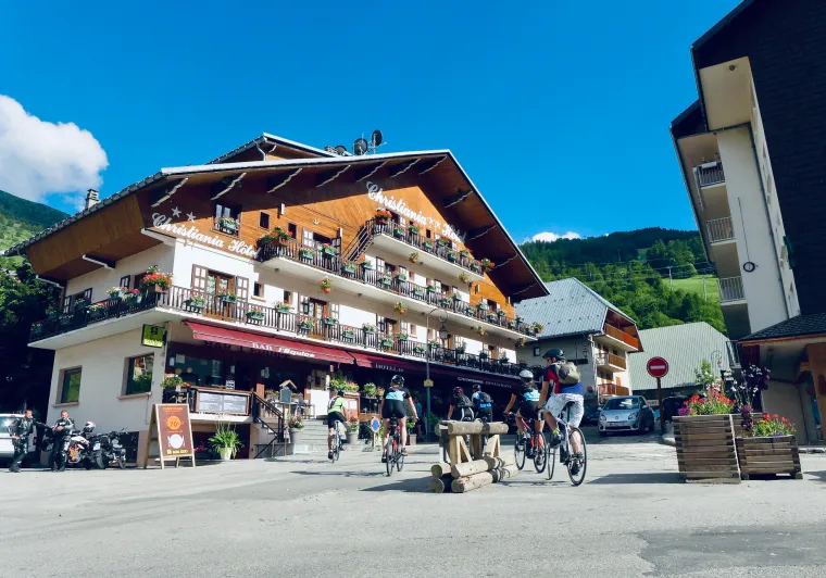 Llegada al hotel en Valloire