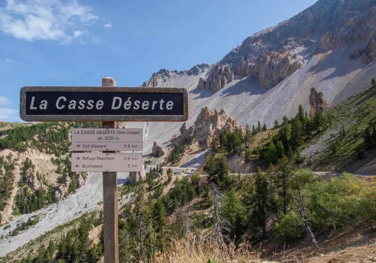 La Casse Déserte, una ilustración del trabajo de erosión