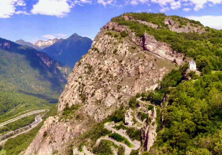 Las curvas de Montvernier en el descenso del Col de Chaussy