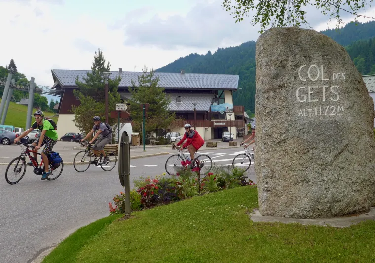 Bicicletas en el Col des Gets