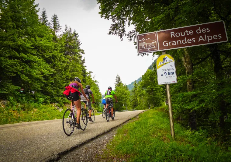 Señal en la Route des Grandes Alpes