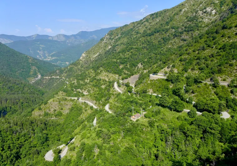 Cara norte del Col de Turini